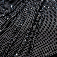 SS10 Black Rhinestone Fabric Custom