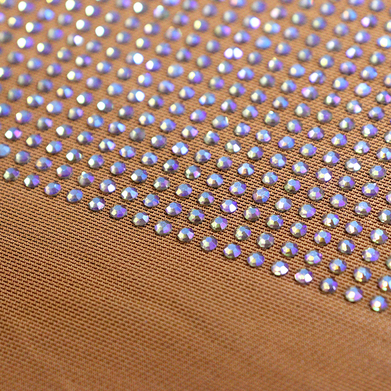 SS10 Gold AB Crystal Tulle Mesh Fabric Wholesale