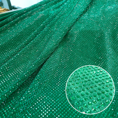 SS10 Dark Green Crystal Velvet Fabric Factory
