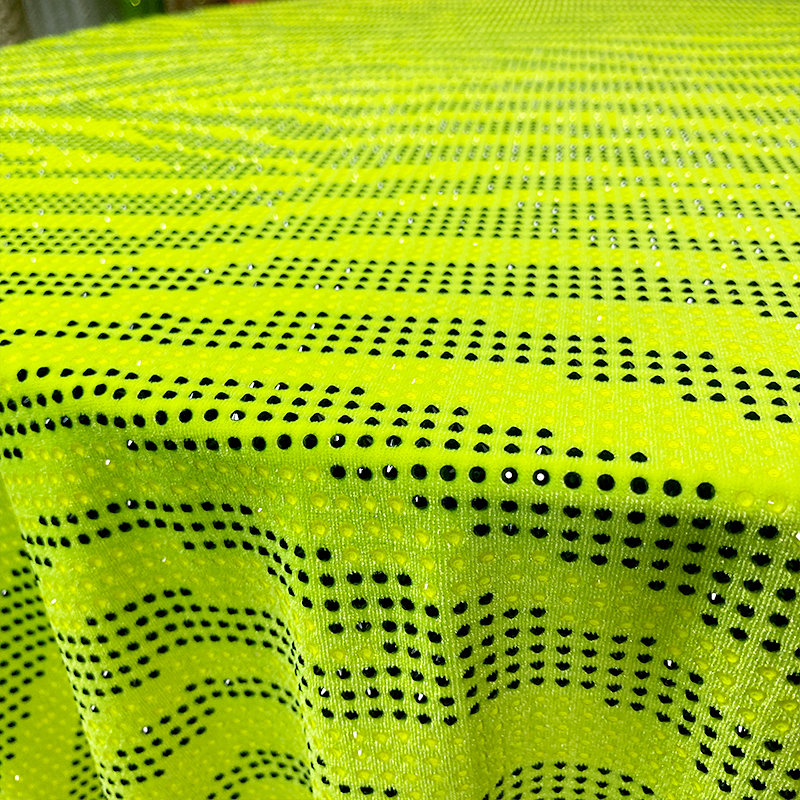 SS10 Zebra Pattern Crystal Velvet Fabric Manufacturer