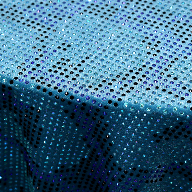 SS10 Leopard Pattern Rhinestone Velvet Fabric Custom