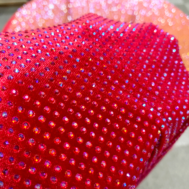 SS10 Gradient Color Crystal Velvet Fabric Exporter