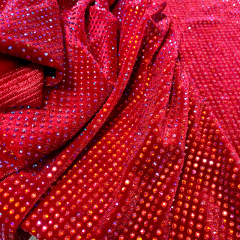 SS10 Gradient Color Crystal Velvet Fabric Exporter