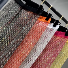 Wide Leg Rhinestone Mesh Long Pant Supplier