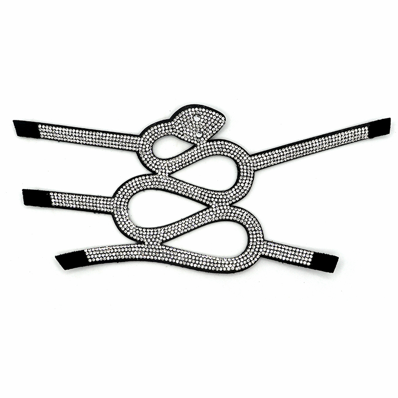 Snake Shape Crystal Shoes Upper Accessories Manufacturer