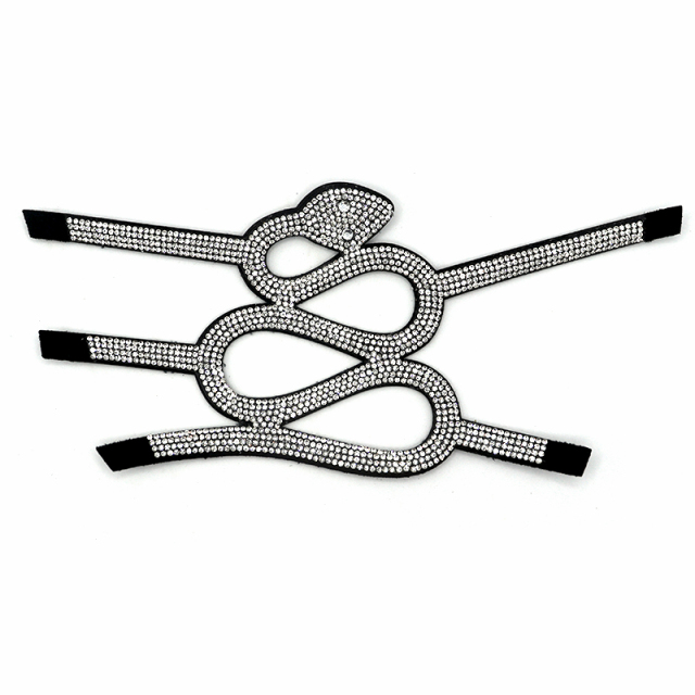 Snake Shape Crystal Shoes Upper Accessories Manufacturer