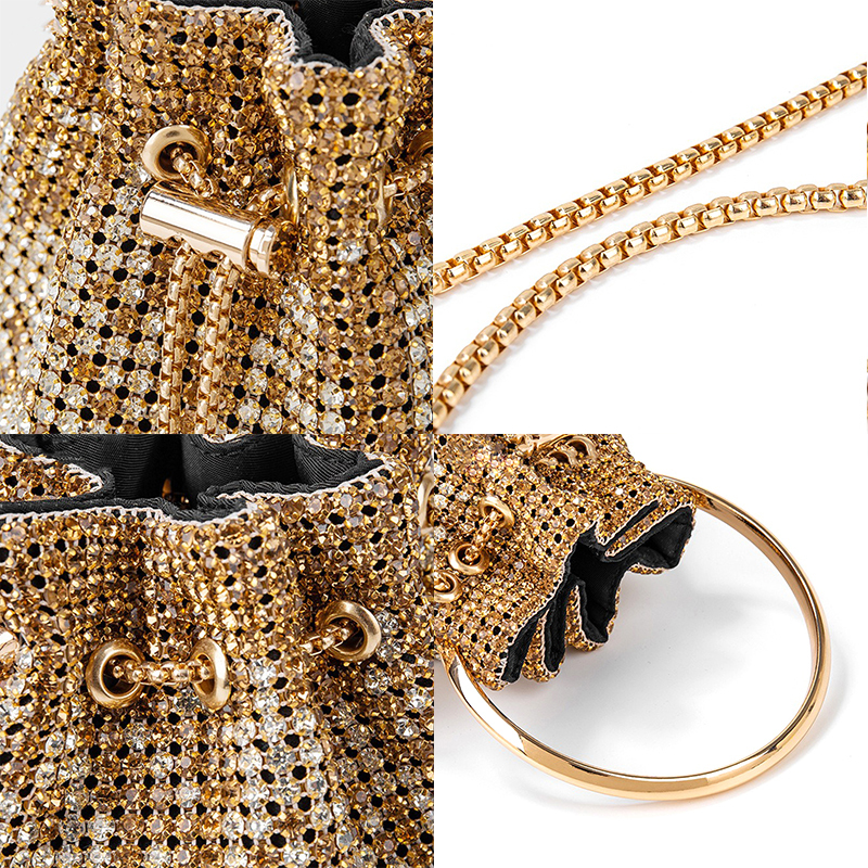 Crystal Bucket Clutch Handbag Wholesale