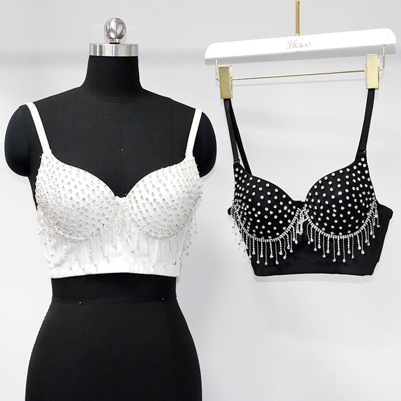 Rhinestone Tassel Bustier Wholesale