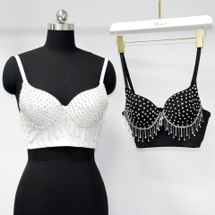 Rhinestone Tassel Bustier Wholesale