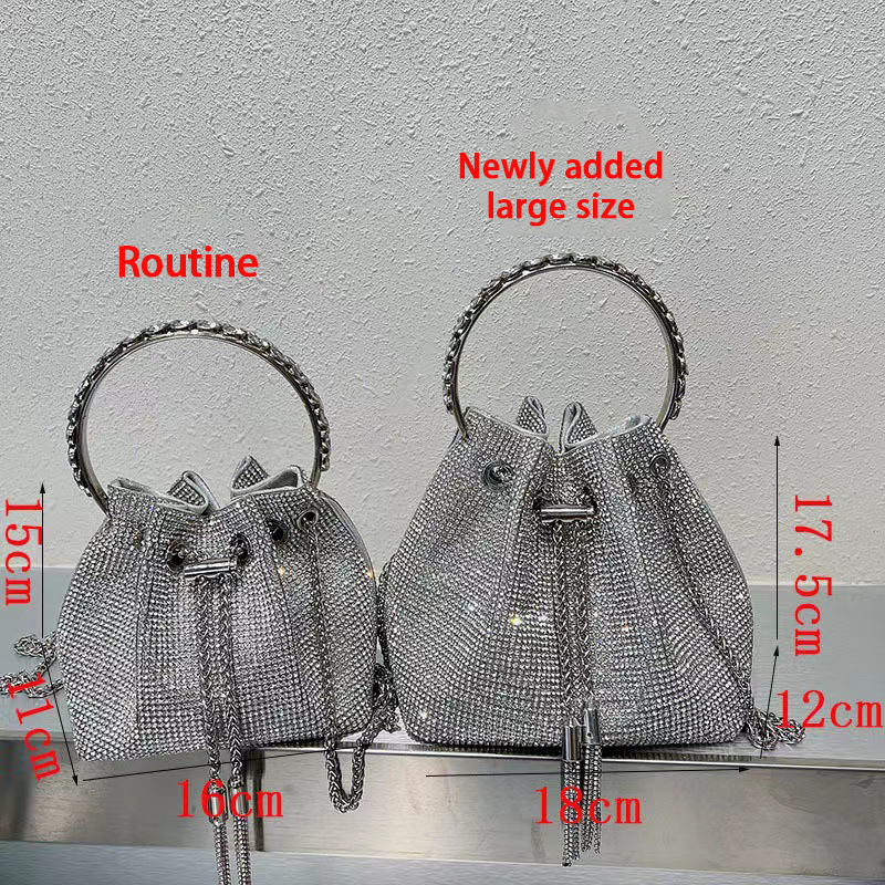 Rhinestone Bucket Clutch Bag Manufacturer