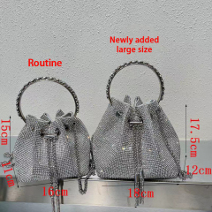 Rhinestone Bucket Clutch Bag Manufacturer