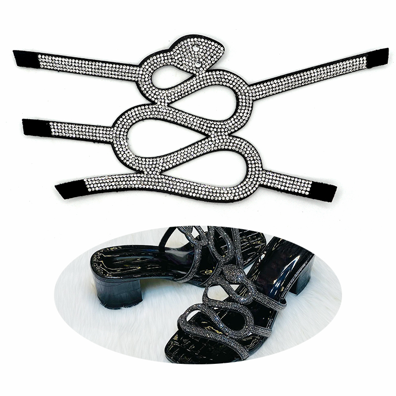 Snake Shape Crystal Shoes Upper Accessories Manufacturer