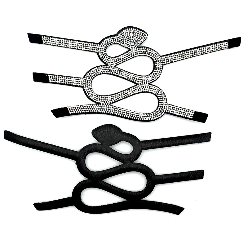 Snake Shape Crystal Shoes Upper Accessories Manufacturer
