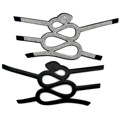 Snake Shape Crystal Shoes Upper Accessories Manufacturer