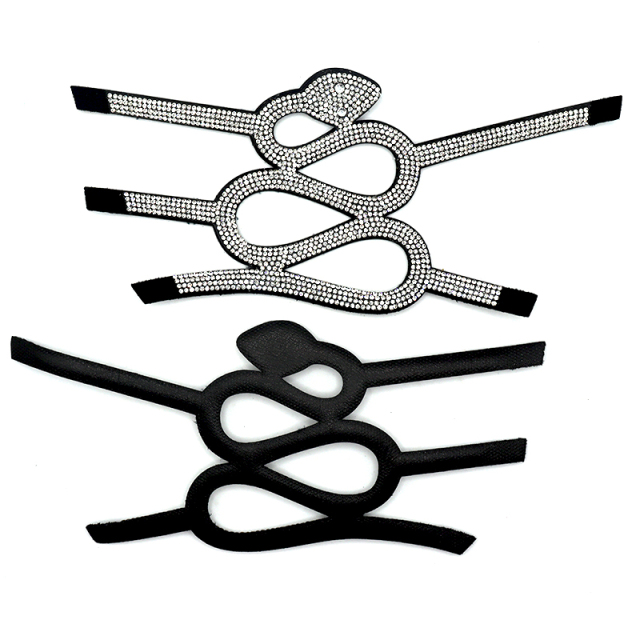 Snake Shape Crystal Shoes Upper Accessories Manufacturer