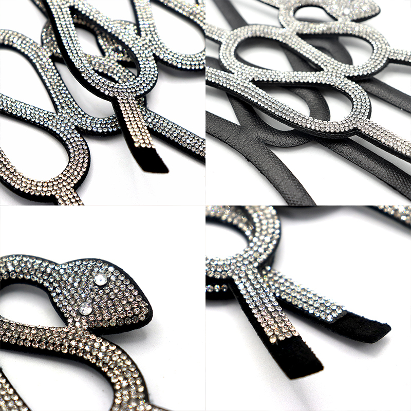 Snake Shape Crystal Shoes Upper Accessories Manufacturer