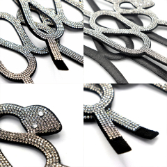 Snake Shape Crystal Shoes Upper Accessories Manufacturer
