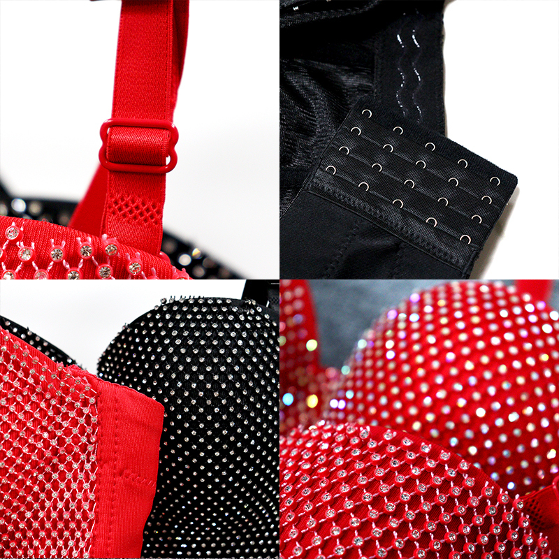 Solid Color Crystal Mesh Bustier Factory