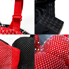 Solid Color Crystal Mesh Bustier Factory