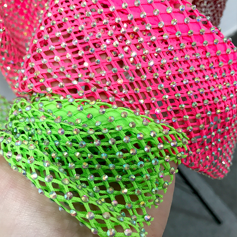Pure Color Crystal Mesh Crop Top Wholesale