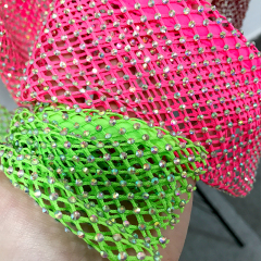 Pure Color Crystal Mesh Crop Top Wholesale