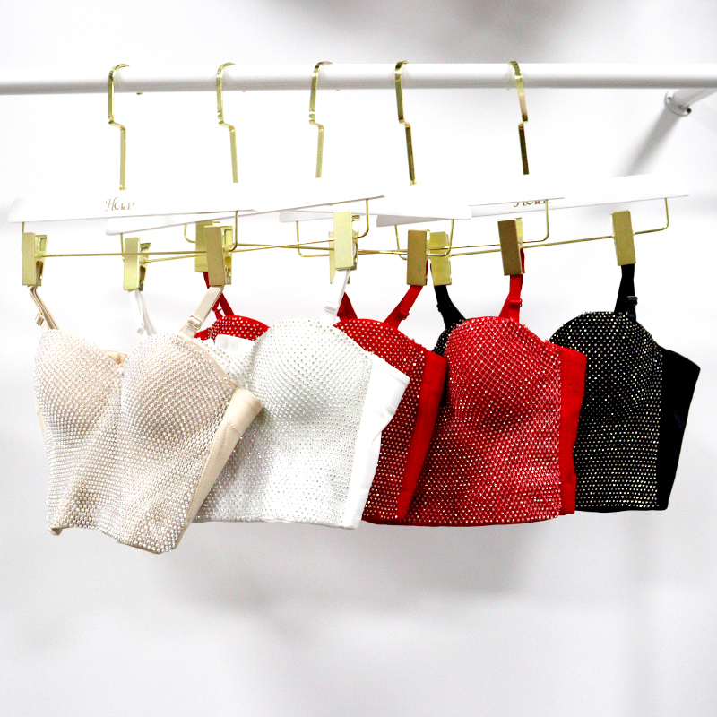 Solid Color Crystal Mesh Bustier Factory
