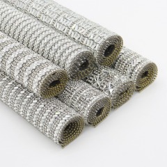 Silver Ribbon Hotfix Rhinestone Sheet Wholesale