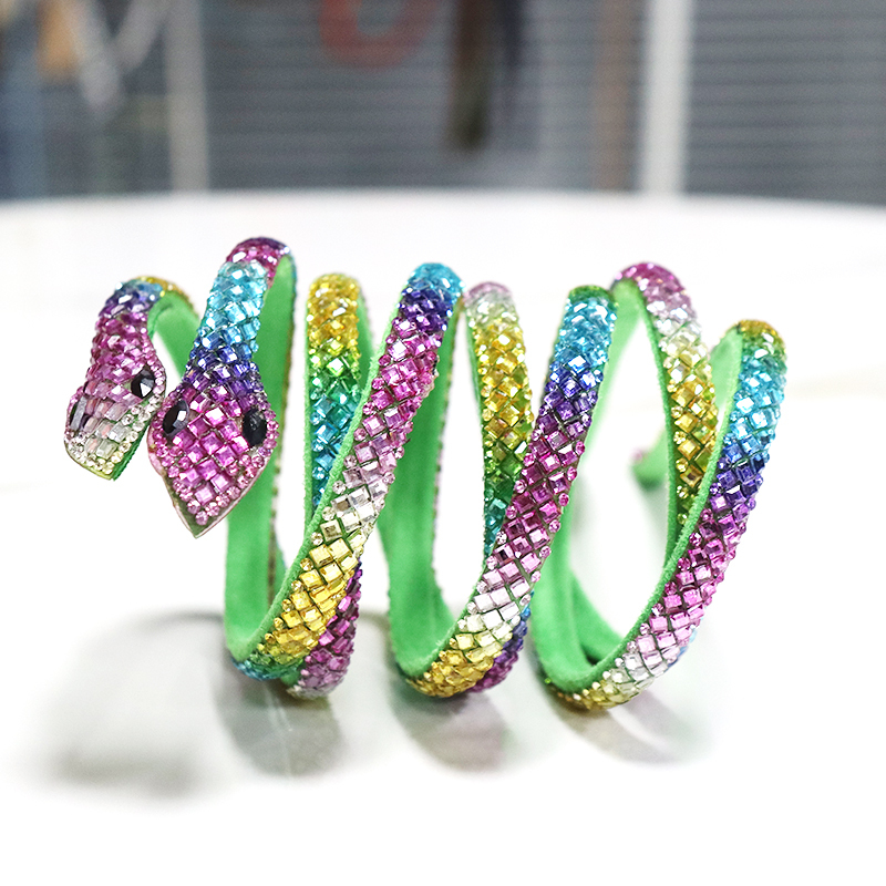 Crystals Snake Ankle Strap Shoes Accessories Wholesale