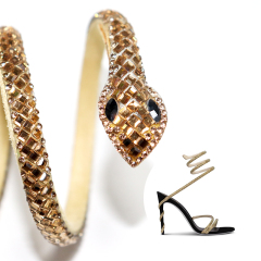 Crystals Snake Ankle Strap Shoes Accessories Wholesale