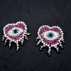 Multi Style Evil Eye Beaded Crystal Applique Patches Manufacturer