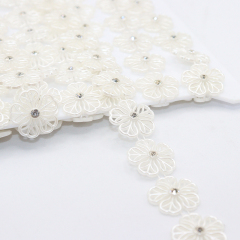 Flower Shape Hollow Out Crystal Trim Wholesale