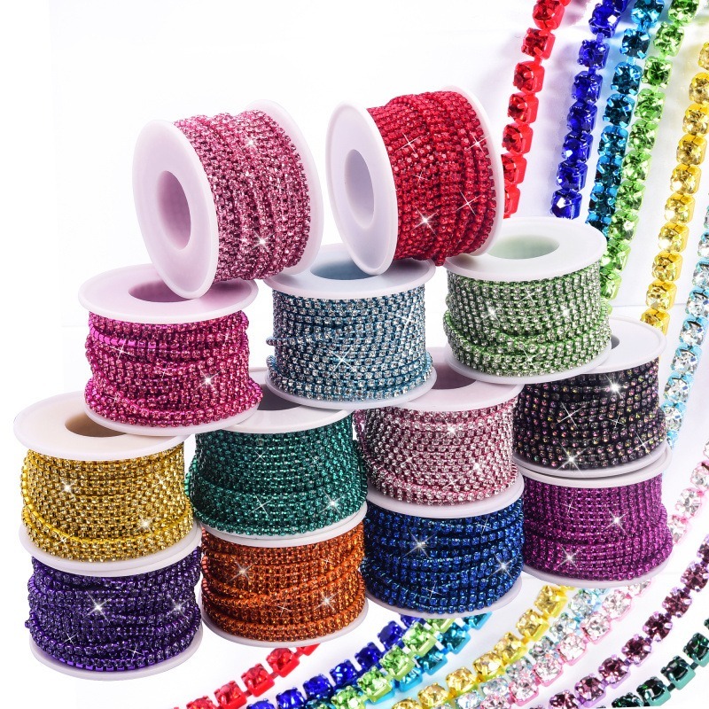 Multi Color Rhinestone Cup Chain Wholesale