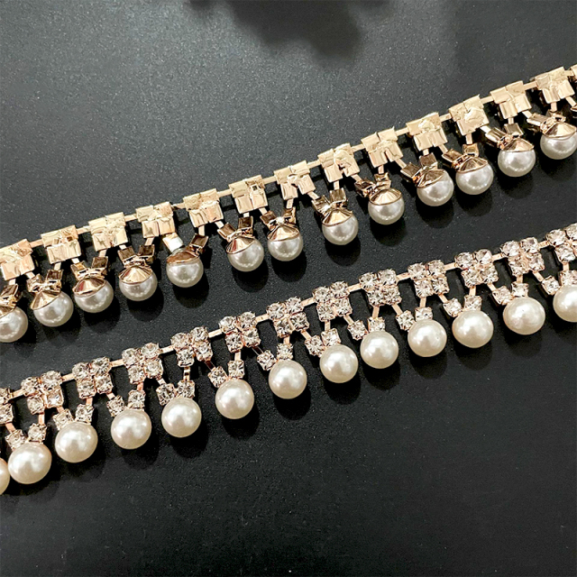 Pearl Pendant Rhinestone Chain Supplier