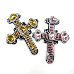 Cross Shape Pearl Crystal Patch Wholesale