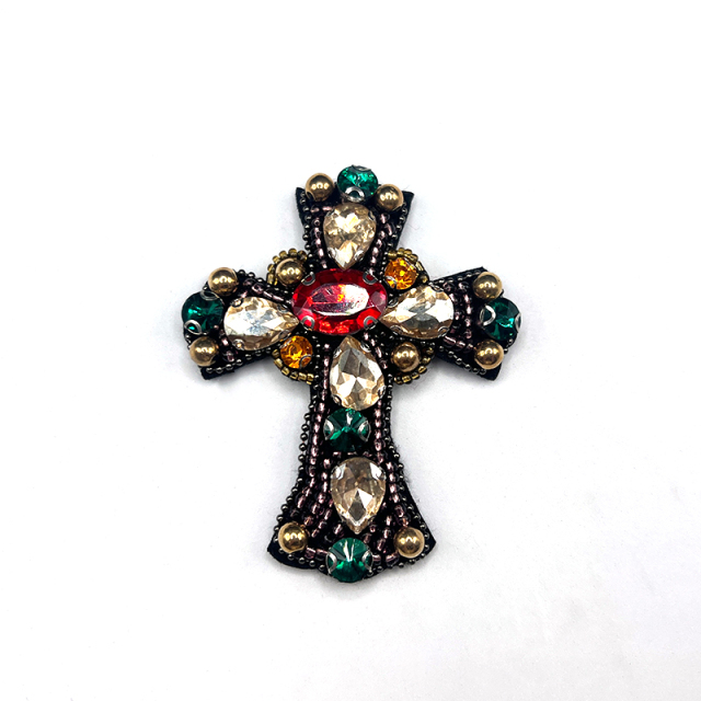 Cross Shape Pearl Crystal Patch Wholesale