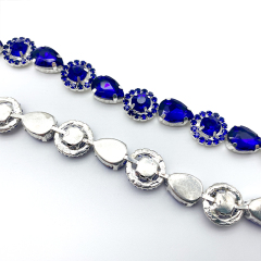 Solid Color Rhinestone Cup Chain Custom