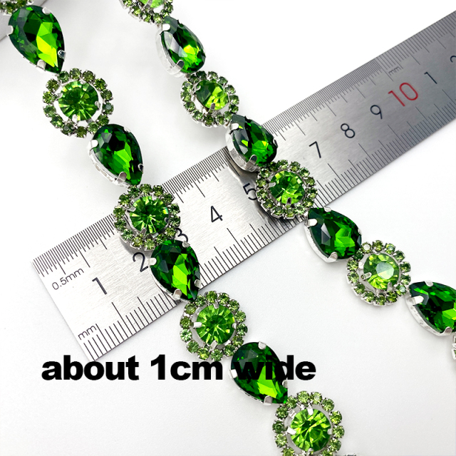 Solid Color Rhinestone Cup Chain Custom