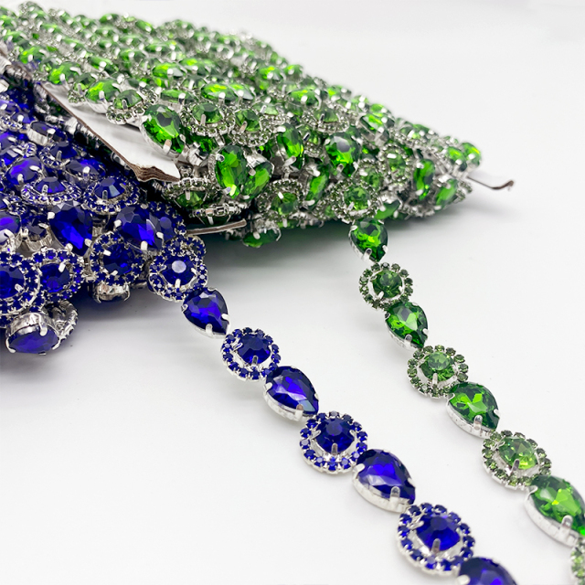 Solid Color Rhinestone Cup Chain Custom
