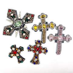 Cross Shape Pearl Crystal Patch Wholesale