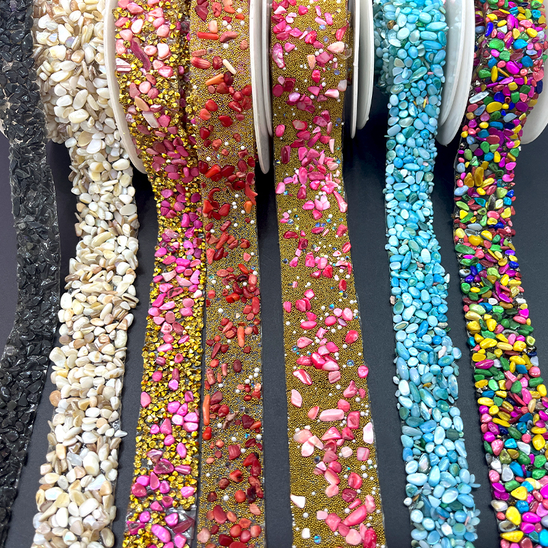 Multi-Style Resin Hotfix Ribbon Trimming Supplier