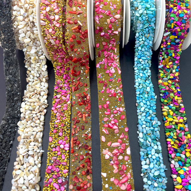 Multi-Style Resin Hotfix Ribbon Trimming Supplier