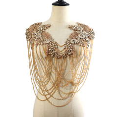 Tassel Beaded Rhinestone Bodice Applique Manufacturer
