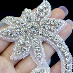Pearl Beaded Crystal Applique Supplier