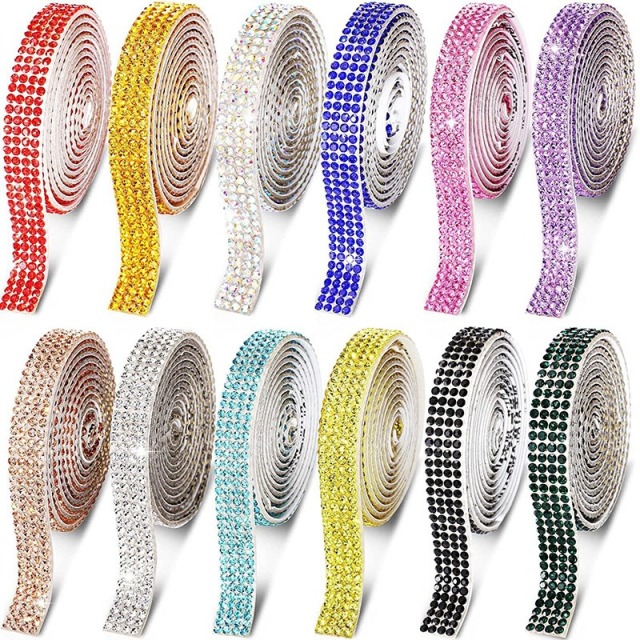 Self Adhesive Rhinestone Ribbon Trim Manufacturer