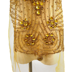 Rhinestone Beaded Bodice Applique Wholesale