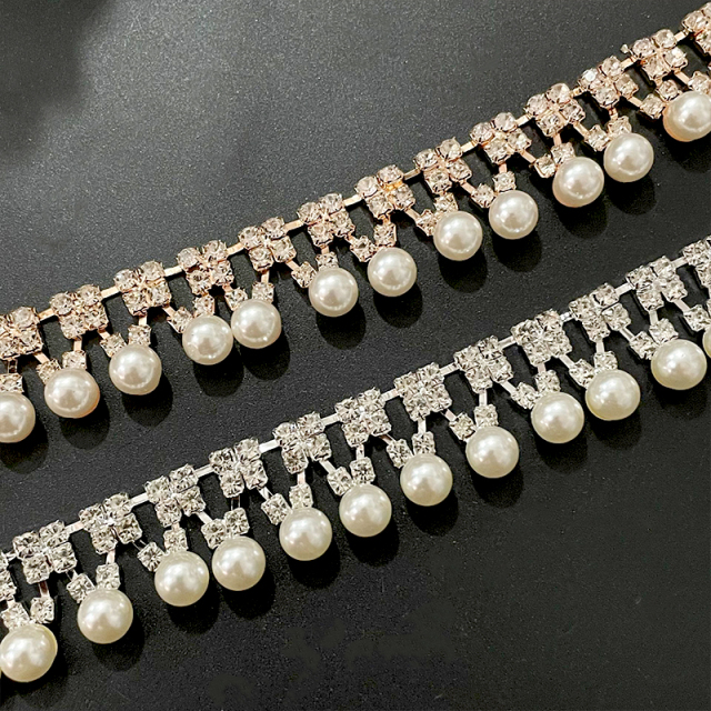 Pearl Pendant Rhinestone Chain Supplier