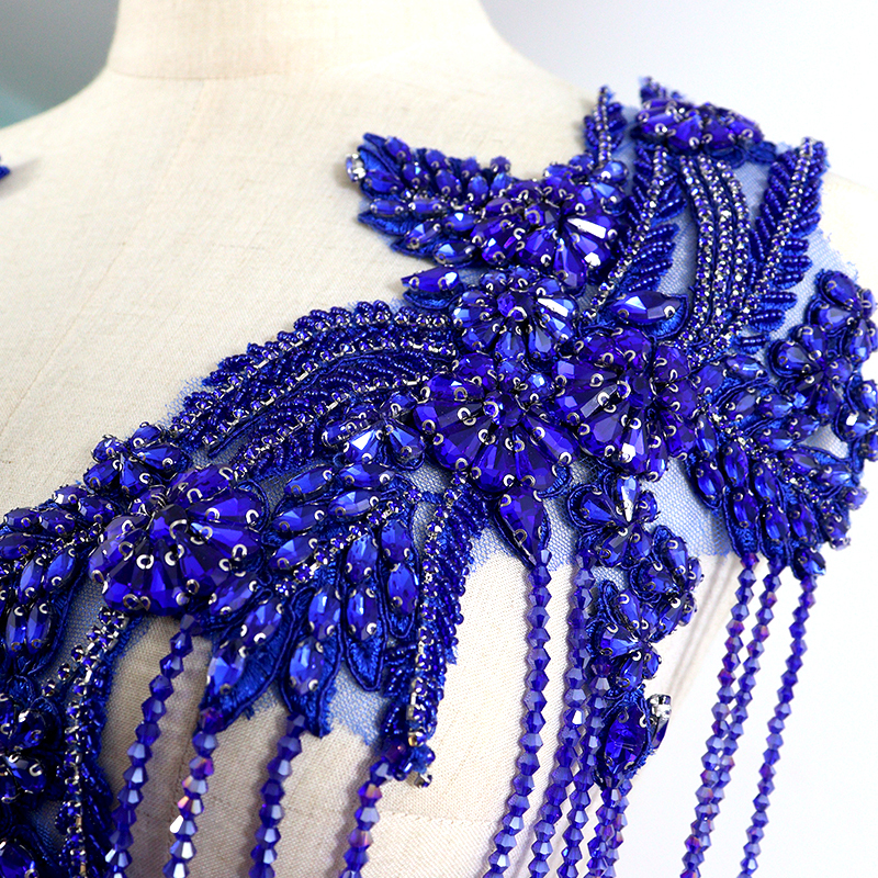 Tassel Beaded Rhinestone Bodice Applique Manufacturer