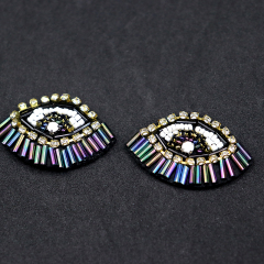 Multi Style Evil Eye Beaded Crystal Applique Patches Manufacturer