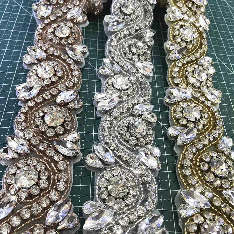 Bead Pearl Crystal Applique Trim Manufacturer