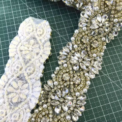 Bead Pearl Crystal Applique Trim Manufacturer
